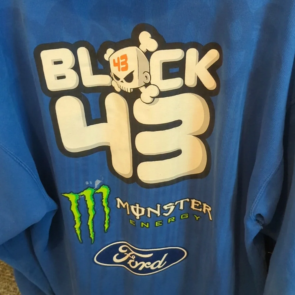 SOLD check out my black1 RARE  XL DC brand Monster energy Ken Block hoody Zip Up - Picture 6 of 11